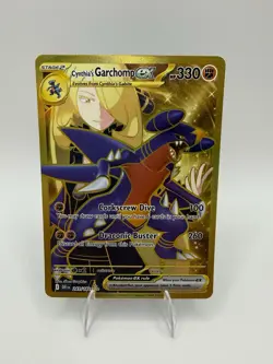 Pokemon Cynthia's Garchomp EX 241/182 Destined Rivals Hyper Rare Holo 330 HP - Image 1