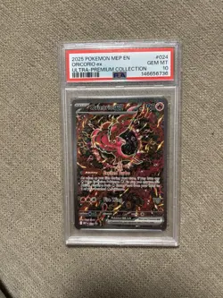 2025 POKEMON MEP EN-ME BLACK STAR PROMO #024 ORICORIO EX PSA 10 - Image 1