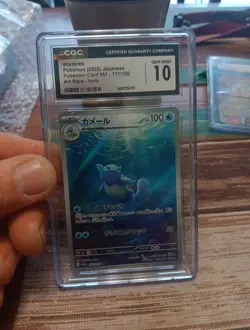 CGC 10 Wartortle 171/165 AR Art Rare 151 sv2a Pokemon Card Japanese - Image 1