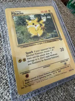 Wizards of the Coast Pokemon TCG Jungle Pikachu 60/64 50 HP Common 1999 English - Image 4