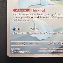 Dewgong 097/094 Rare Holo 130 HP 70 Power PFL Pokemon TCG English - Image 3