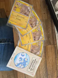 🌍🚚 Pikachu⚡at the Natural History Museum Pokemon Sealed JUMBO Promo Card X 4 - Image 1