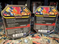 Mega Charizard X and Y Tins Sealed 2026 Set of 2 Pokemon TCG Phantasmal Flames - Image 5
