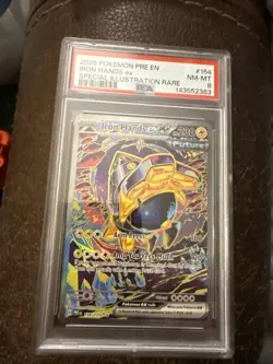 Pokemon TCG Iron Hands EX Special Illustration Rare Card 154/131 PSA 8 - Image 1
