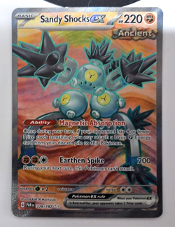 POKEMON SANDY SHOCKS EX 228/182 PARODOX RIFT RARE HOLO NM/M PACKET TO SLEEVE - Image 1