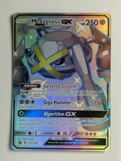 Near Mint 2019 Pokemon Hidden Fates Poke Ball Collection Metagross GX 157a/145 - Image 1