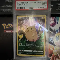 Pokemon 2021 Celebrations Pikachu 005/025 Full Art Holo Rare PSA 9 - Image 1