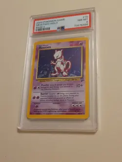 Mewtwo - Pokemon Base Set 2 #10 - Near Mint to Mint PSA 8 - Legendary - Image 1