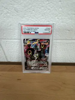 2022 POKEMON SWORD & SHIELD BRILLIANT STARS #TG23 FULL ART/UMBREON VMAX PSA 10 - Image 1