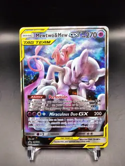 EX - Mewtwo & Mew GX - SM191 - Unified Minds - Sun & Moon Promo - Pokemon Card - Image 1