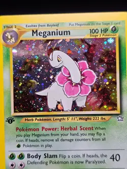 NM/EX - Meganium - 10/111 - 1st Edition - Neo Genesis - Pokemon Card - Image 2
