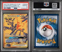 Pokemon Pikachu & Zekrom GX SM248 Black Star Promo Full Art PSA 10 240 HP 2021 - Image 3