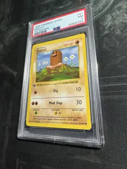 PSA 7 Pokemon 1999 Shadowless 1st Edition Base Set Diglett #47 LOW POP - Image 3