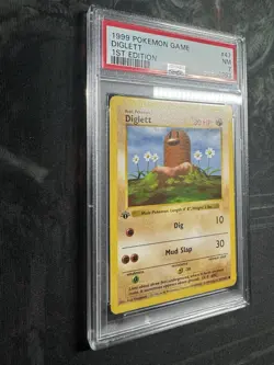 PSA 7 Pokemon 1999 Shadowless 1st Edition Base Set Diglett #47 LOW POP - Image 4