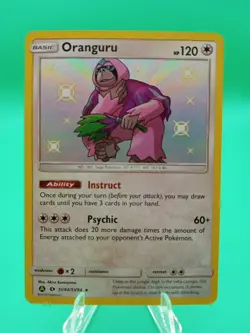 2019 Pokemon Hidden Fates Oranguru SV44 Extremely LP+ - Image 1