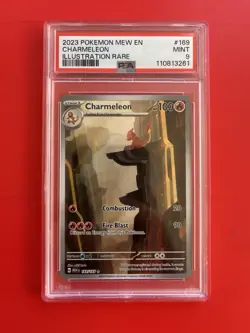 Pokemon 151 Charmeleon 169/165 Illustration Rare Psa 9 Eng Full Art Mint - Image 1