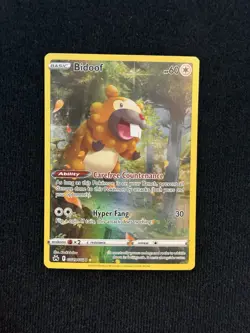 Bidoof GG29/GG70 Crown Zenith: Galarian Gallery Holo Pokemon TCG (NM) - Image 1