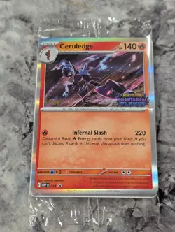 Pokemon TCG - Phantasmal Flames Pre-release STAFF Promo Pack - Image 1