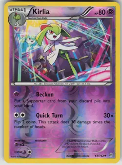Pokemon TCG Kirlia Uncommon Reverse Holo XY - BREAKthrough 69/162 - Image 1