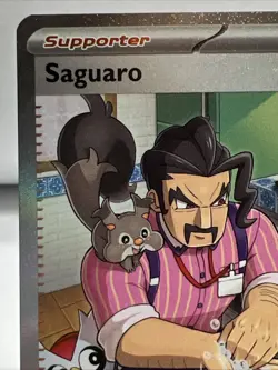 Pokemon TCG Paldea Evolved Trainer Saguaro 270/193 Special Illustration 1Owner - Image 2