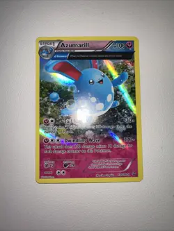 Pokemon TCG Azumarill Primal Clash 104/160 Regular Holo Rare - Image 2