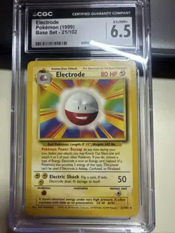 Electrode 1999 Pokemon Base Set 21/103 Rare Vintage Original Graded - Image 1