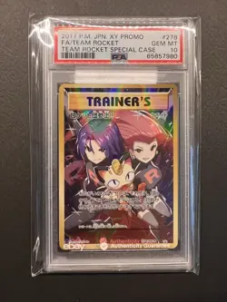 2017 Pokemon Japanese Team Rocket Special Case XY Promo #278 - PSA 10 - Image 1