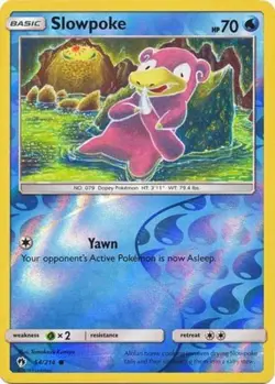 1x Slowpoke - 54/214 - Common - Reverse Holo Lightly Played Pokemon SM08 - Lost - Image 1