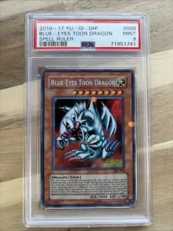 Blue Eyes Toon Dragon SRL-000 Spell Ruler 2010-17 Yu-Gi-Oh Card PSA 9 Mint - Image 1