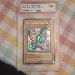 Konami Blue-Eyes White Dragon Ultra Rare RP01-EN001 Retro Pack Mint PSA 9 Holo - Image 1