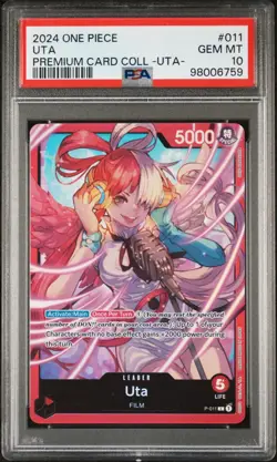 Uta P-011 - One Piece Uta Premium Card Collection - PSA 10 - Image 1