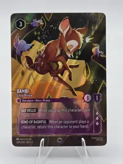 Bambi Little Prince Enchanted Rare 209/204 - Disney Lorcana Reign Of Jafar - Image 1