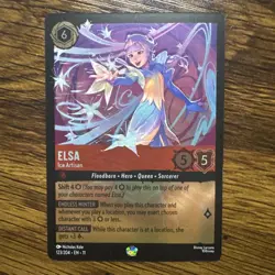 Disney Lorcana Winterspell COLDFOIL #123/204 Elsa - Ice Artisan | Legendary - Image 1