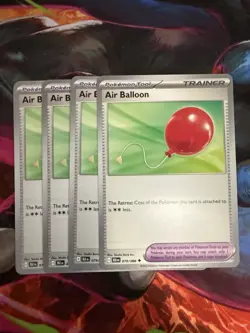 4x Air Balloon 079/086 - Pokemon TCG Black Bolt - NM Playset - Image 1