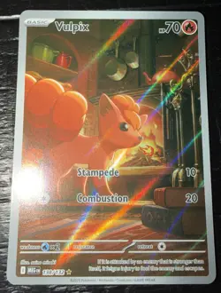 Pokemon TCG Vulpix 138/132 Mega Evolution Near Mint Condition - Image 1