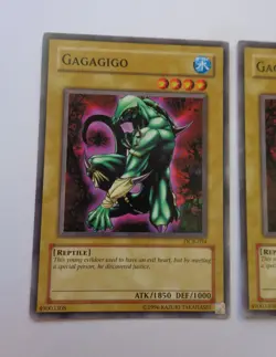 Playset: 3x Gagagigo DCR-054 (Common, Unlimited, Played / MP) Yugioh - Image 3