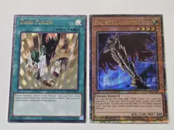 Dark Fusion (UTR) OP27 + Evil HERO Adusted Gold RA04 Quarter Century Secret Rare - Image 1
