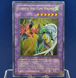 Yugioh Elemental Hero Flame Wingman TLM-EN035 Ultra Rare 1st Ed. Lost Millennium - Image 1