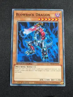 Yugioh - Blowback Dragon SBCB-EN176 1st Edition Common NM - Image 1