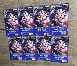 ONE PIECE TCG The Azure Sea’s Seven OP-14 Sleeved Booster Pack- Sealed Lot Of 8 - Image 1