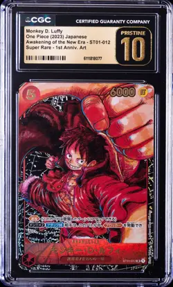 2023 ONE PIECE JPN AWAKENING OF THE NEW ERA MONKEY D. LUFFY CGC 10 PERFECT - Image 1
