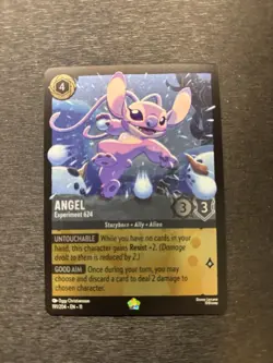 Disney Lorcana Winterspell - Angel Experiment 624 #191 Cold Foil Lilo & Stitch - Image 1