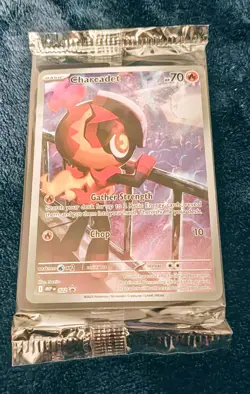 Pokemon Phantasmal Flames ETB promo - New Sealed - Charcadet Promo Card #022 - Image 1