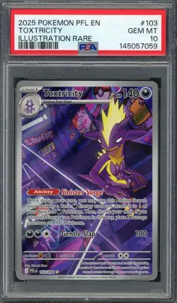 PSA 10 Toxtricity (Illustration Rare) Phantasmal Flames 103/094 Pokemon Card B17 - Image 1