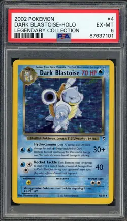 PSA 6 Dark Blastoise Legendary Collection 4/110 Holo Pokemon Card B7 - Image 1