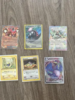 Pokemon TCG EX/GX/VMAX Foil Holo Card Lot 6x Volcanion, Iron Treads, Cyclizar - Image 1
