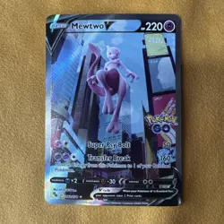 Mewtwo V Pokemon GO 072/078 Ultra Rare Full Art NM Pokemon Card T1 - Image 1