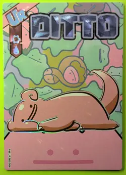 ⭐NEW Pokemon Eif Origins 4.0 Ditto Slowpoke PM UR NO-004 NON TCG Card Holo - Image 1