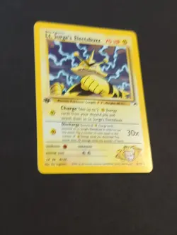 Pokemon TCG Lt. Surge's Electabuzz Gym Heroes 1st Edition Holo Card 6/132 - Image 2