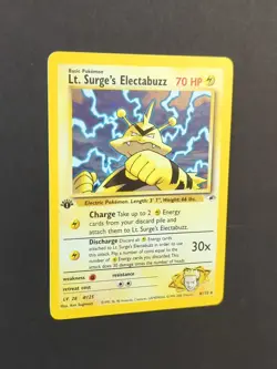 Pokemon TCG Lt. Surge's Electabuzz Gym Heroes 1st Edition Holo Card 6/132 - Image 4